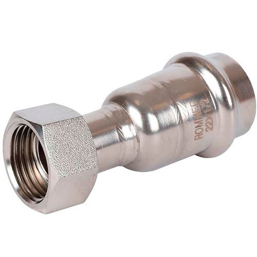 Пресс-соединитель НГ Rommer ф22х1/2" ВПр-ВР нержавеющая сталь Пресс-соединитель НГ Rommer ф22х1/2" ВПр-ВР нержавеющая сталь
