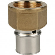 Переходник с внутренней резьбой 16х1/2 для металлопластиковых труб, прессовой STOUT Переходник с внутренней резьбой 16х1/2 для металлопластиковых труб, прессовой STOUT