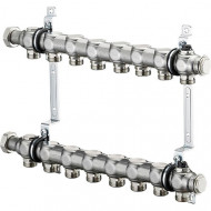 Гребенка "Multidis SH" из нержавеющей стали на 8 контура 1" Oventrop