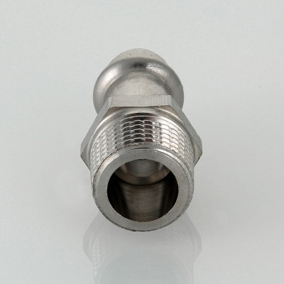 Соединитель прямой с переходом на наружную резьбу Valtec Inox 35 мм х 1" Соединитель прямой с переходом на наружную резьбу Valtec Inox 35 мм х 1"