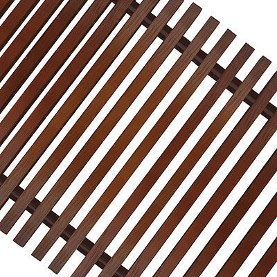 Решетка рулонная деревянная для конвектора 250-2200, темное дерево TechnoWarm