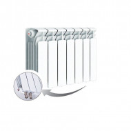 Радиатор биметаллический секционный Rifar Base Ventil 350 7 секций, нижнее правое подключение Радиатор биметаллический секционный Rifar Base Ventil 350 7 секций, нижнее правое подключение