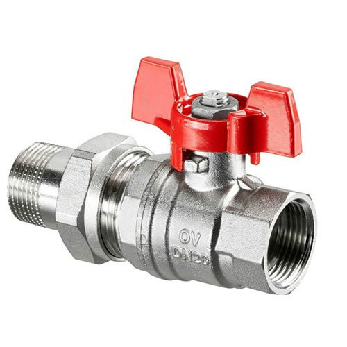 Кран шаровой с разъемным соединением Oventrop 1/2" Optibal