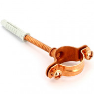 Хомут медный с анкерной шпилькой 3/8" (18 мм) Oter