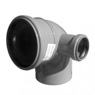 Отвод с правым патрубком ф110х50 87° Sinikon Standart