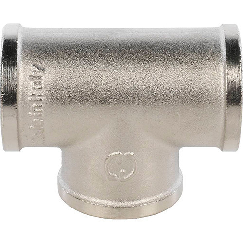 Тройник никелированный Stout 3/4" ВР-ВР-ВР