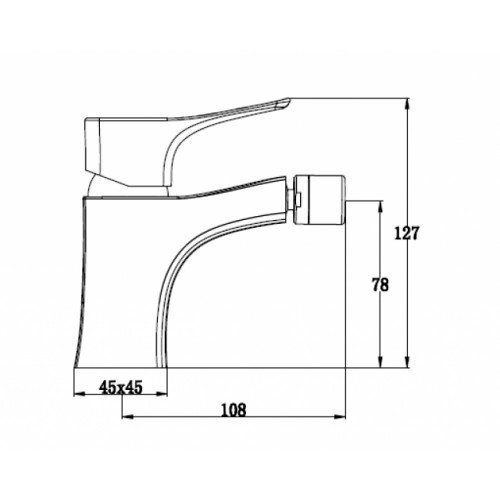 Смеситель для биде Clever 76088 Kaiser Сhrome Смеситель для биде Clever 76088 Kaiser Сhrome