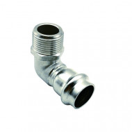 Пресс-угольник Rommer ф18х1/2" ВПр-НР нержавеющая сталь