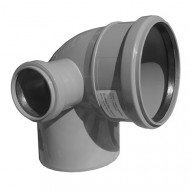 Отвод с левым патрубком ф110х50 87° Sinikon Standart