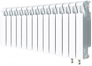 Радиатор биметаллический монолитный Rifar Monolit Ventil 500 14 секций, нижнее правое подключение