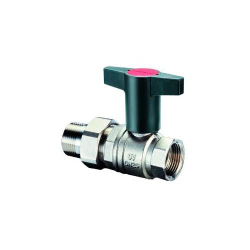 Кран шаровой со сгоном с пласмас. маховиком Oventrop 1/2" Optibal