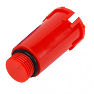 Заглушка монтажная красный НР 1/2" ABA