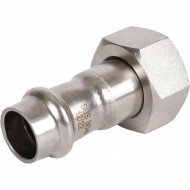 Пресс-соединитель НГ Rommer ф15х3/4" ВПр-ВР нержавеющая сталь