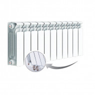 Радиатор биметаллический секционный Rifar Base Ventil 350 11 секций, нижнее правое подключение Радиатор биметаллический секционный Rifar Base Ventil 350 11 секций, нижнее правое подключение