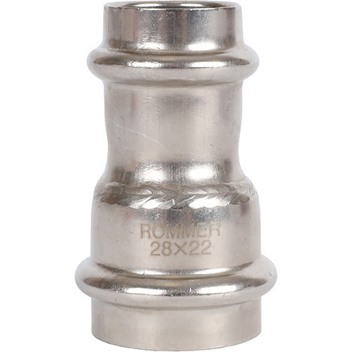 Пресс-муфта переходная Rommer ф28х22 ВПр нержавеющая сталь Пресс-муфта переходная Rommer ф28х22 ВПр нержавеющая сталь
