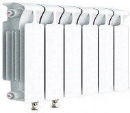 Радиатор биметаллический монолитный Rifar Monolit Ventil 350 6 секций, нижнее левое подключение Радиатор биметаллический монолитный Rifar Monolit Ventil 350 6 секций, нижнее левое подключение