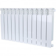 Радиатор биметаллический секционный Space Ventil 500 12 секций, нижнее правое подключение Ral 9016 STOUT