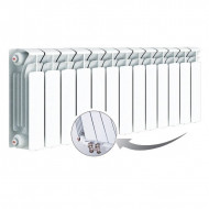 Радиатор биметаллический секционный Rifar Base Ventil 350 13 секций, нижнее правое подключение Радиатор биметаллический секционный Rifar Base Ventil 350 13 секций, нижнее правое подключение