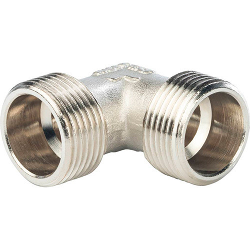 Угольник никелированный Stout 3/4" НР-НР
