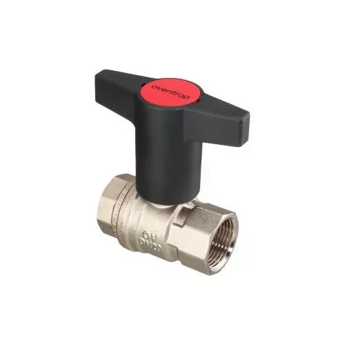 Кран шаровой с пласмас. маховиком Oventrop 1/2" ВВ Optibal