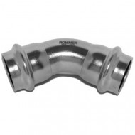 Пресс-угольник Rommer ф18х45° ВПр-ВПр нержавеющая сталь