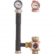 Насосная группа с 3-х ходовым приводным смесителем 1" без насоса ROMMER Насосная группа с 3-х ходовым приводным смесителем 1" без насоса ROMMER