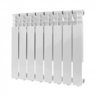 Радиатор алюминиевый секционный Optima 500 8 секций, боковое подключение Ral 9016 ROMMER Радиатор алюминиевый секционный Optima 500 8 секций, боковое подключение Ral 9016 ROMMER