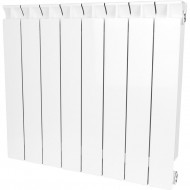 Радиатор биметаллический секционный STYLE 500 8 секций, боковое подключение Ral 9010 STOUT