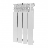 Радиатор алюминиевый секционный Plus 500 4 секций, боковое подключение Ral 9016 ROMMER Радиатор алюминиевый секционный Plus 500 4 секций, боковое подключение Ral 9016 ROMMER