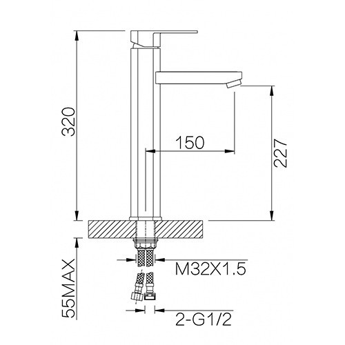 Смеситель для кухни однорычажный GZ 06012 Ganzer Смеситель для кухни однорычажный GZ 06012 Ganzer