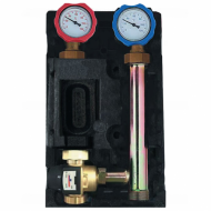 Насосная группа с термостатическим смесительным клапаном 35-60°С 1" без насоса, левая ROMMER Насосная группа с термостатическим смесительным клапаном 35-60°С 1" без насоса, левая ROMMER