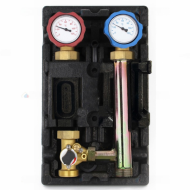 Насосная группа с 3-х ходовым приводным смесителем 1" без насоса, левая ROMMER Насосная группа с 3-х ходовым приводным смесителем 1" без насоса, левая ROMMER