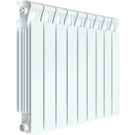 Радиатор биметаллический монолитный Rifar Monolit 500 9 секций, боковое подключение