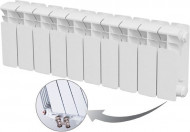 Радиатор биметаллический секционный Rifar Base Ventil 200 10 секций, нижнее правое подключение Радиатор биметаллический секционный Rifar Base Ventil 200 10 секций, нижнее правое подключение