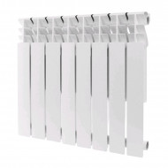 Радиатор алюминиевый секционный Plus 500 8 секций, боковое подключение Ral 9016 ROMMER Радиатор алюминиевый секционный Plus 500 8 секций, боковое подключение Ral 9016 ROMMER