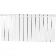 Радиатор биметаллический секционный STYLE 500 14 секций, боковое подключение Ral 9010 STOUT