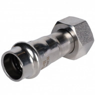 Пресс-соединитель НГ Rommer ф15х1/2" ВПр-ВР нержавеющая сталь