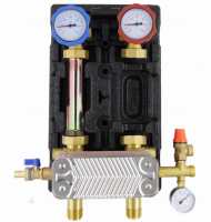 Насосная группа с теплообменником 28 пластин, без насоса в теплоизоляции ROMMER Насосная группа с теплообменником 28 пластин, без насоса в теплоизоляции ROMMER