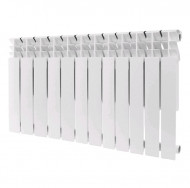 Радиатор алюминиевый секционный Plus 500 12 секций, боковое подключение Ral 9016 ROMMER Радиатор алюминиевый секционный Plus 500 12 секций, боковое подключение Ral 9016 ROMMER