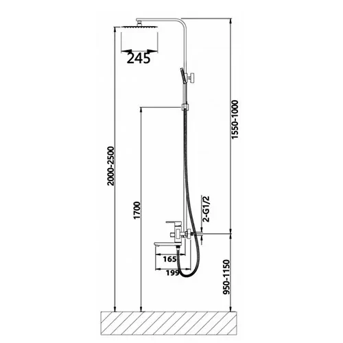 Душевая система HN33028-C Hansen