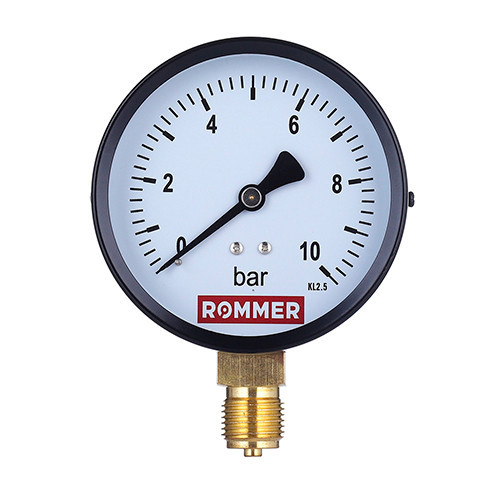 Манометр Rommer 1/4" радиальный 50 мм 0-10 бар