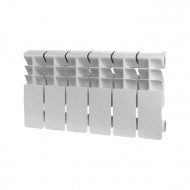 Радиатор алюминиевый секционный Plus 200 6 секций, боковое подключение Ral 9016 ROMMER Радиатор алюминиевый секционный Plus 200 6 секций, боковое подключение Ral 9016 ROMMER