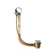 Слив-перелив для ванны с фиксатором, без колена Remer