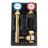 Насосная группа с термостатическим смесительным клапаном 35-60°С 1" без насоса ROMMER Насосная группа с термостатическим смесительным клапаном 35-60°С 1" без насоса ROMMER