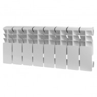 Радиатор алюминиевый секционный Plus 200 8 секций, боковое подключение Ral 9016 ROMMER Радиатор алюминиевый секционный Plus 200 8 секций, боковое подключение Ral 9016 ROMMER
