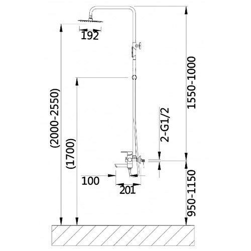 Душевая система HN33032-C Hansen