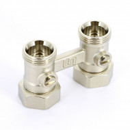 Узел радиаторный со встроенными кранами НВ 3/4"ЕК х 3/4"ЕК 2-трубная система, прямой Uni-Fitt Узел радиаторный со встроенными кранами НВ 3/4"ЕК х 3/4"ЕК 2-трубная система, прямой Uni-Fitt