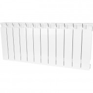 Радиатор биметаллический секционный STYLE 350 12 секций, боковое подключение Ral 9010 STOUT