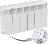 Радиатор биметаллический секционный Rifar Base Ventil 200 6 секций, нижнее левое подключение Радиатор биметаллический секционный Rifar Base Ventil 200 6 секций, нижнее левое подключение