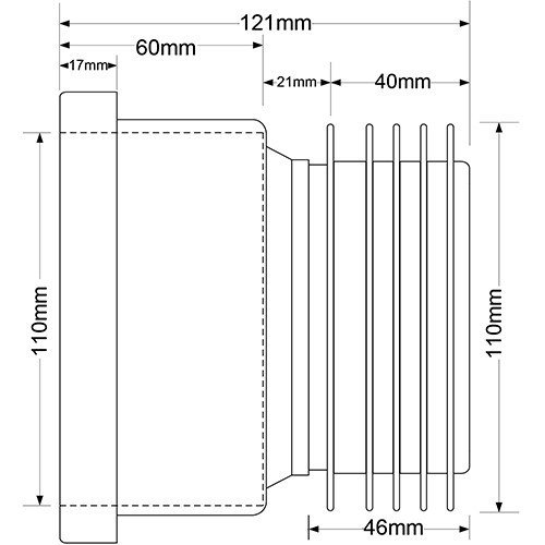 Муфта 110мм с манжетой MRDC1-GB McAlpine Муфта 110мм с манжетой MRDC1-GB McAlpine